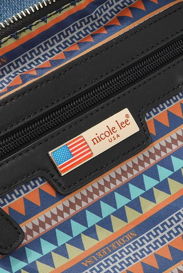 Nicole Lee USA Bosque De Amor Denim Boston Bag