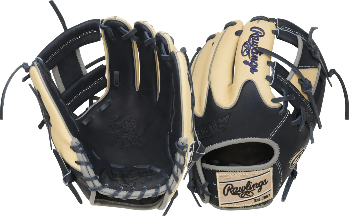 Rawlings | Heart of The Hide Baseball Glove | Right Hand Throw | 11.5" - Pro I-Web | Color Sync 8.0 - Camel/Black