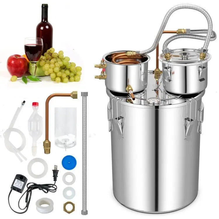 10 Gallon Stainless Steel Alcohol Still Fermenting / Distilling Kit - Kitchen > Cookware Sets