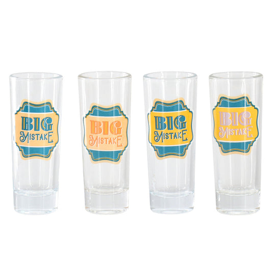 Wanda June Home by Miranda Lambert 4 Piece 2.2 Ounce Shot Glass Set in Teal-0