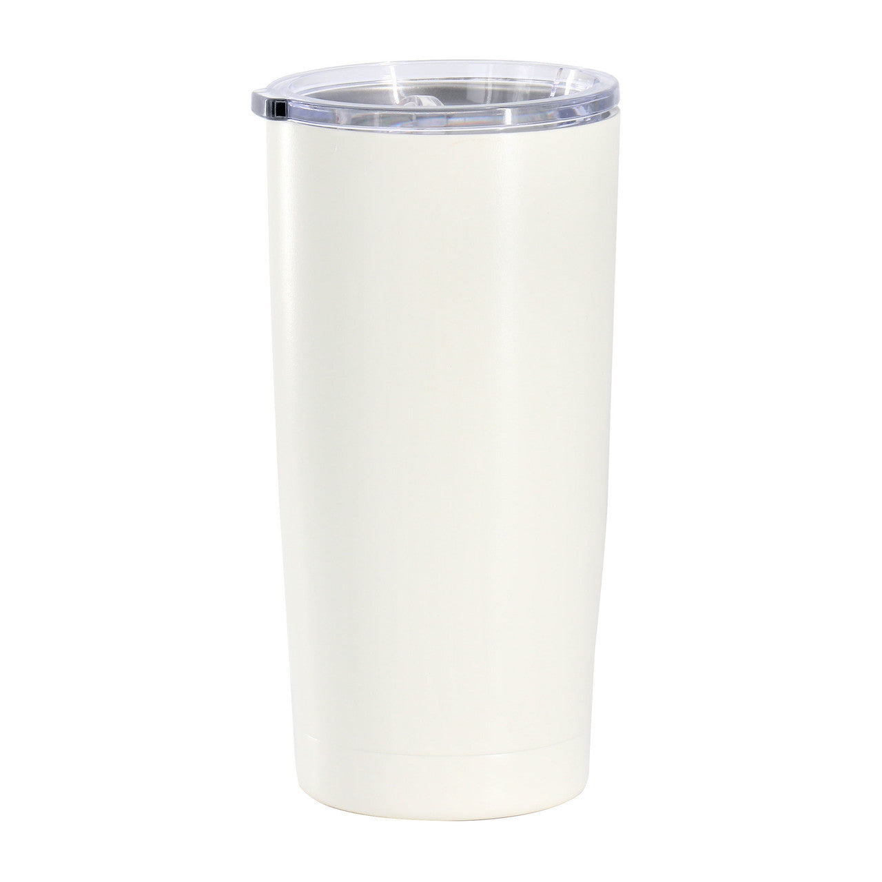 Gibson Home Marina 18oz Stainless Steel Thermal Tumbler with Acrylic Lid in Cream-0