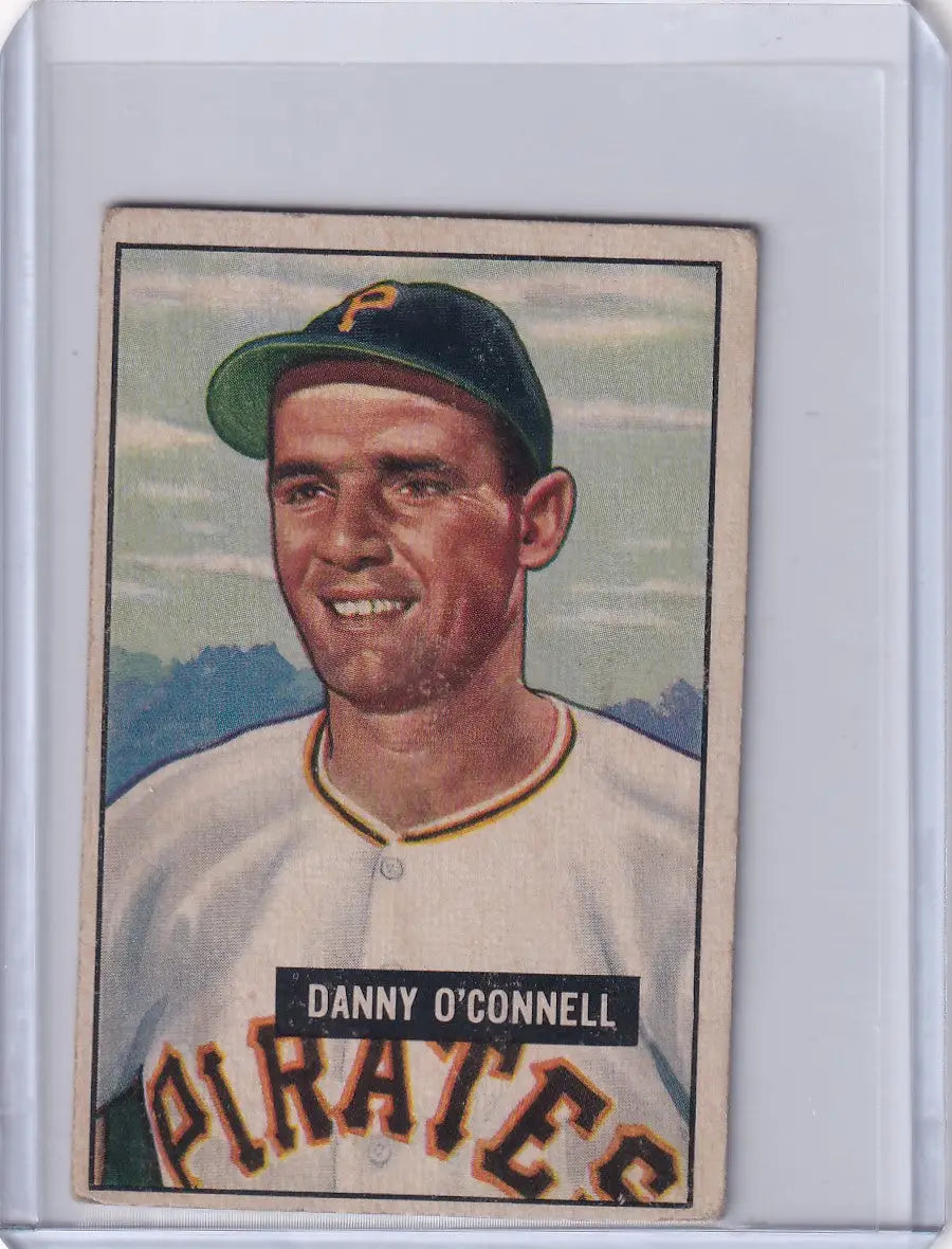 Vintage Danny O’Connell Bowman Baseball card for Pittsburgh Pirates collectors