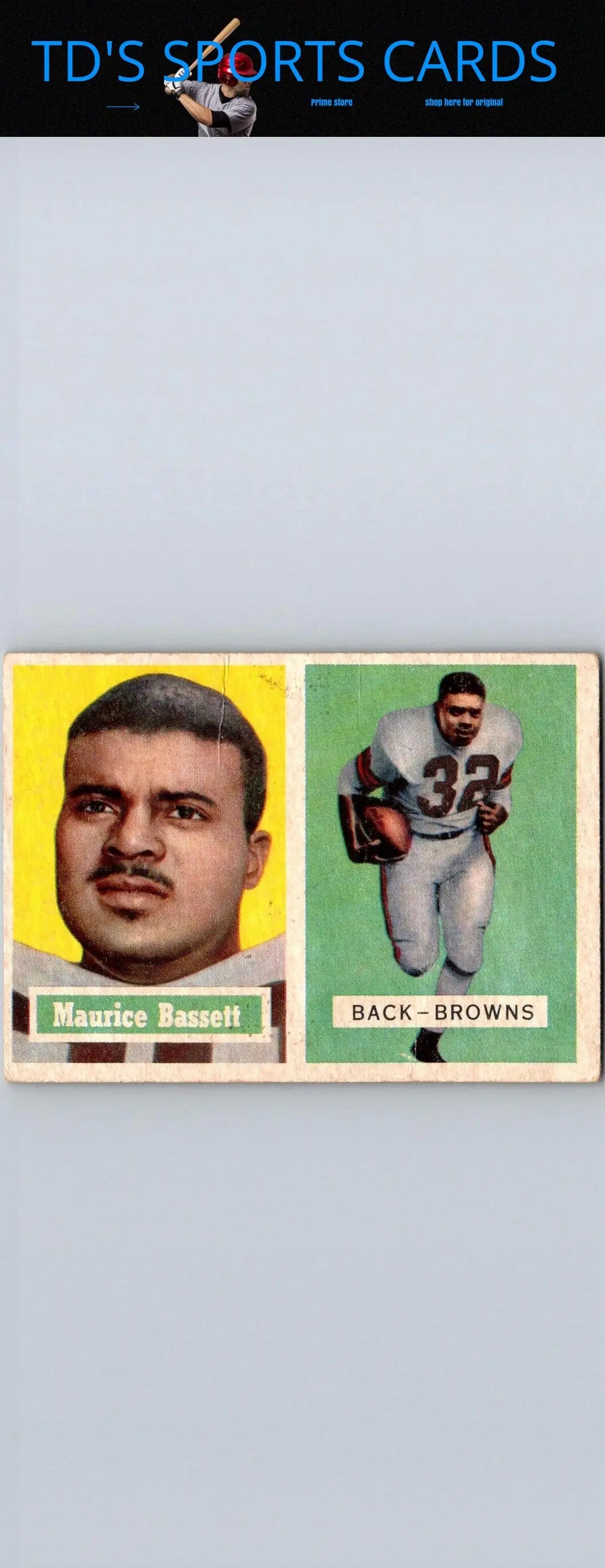 Vintage 1957 Topps #64 Maurice Bassett trading card featuring classic baseball design