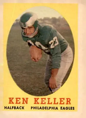 Vintage 1958 Topps Ken Keller sports trading card in excellent condition