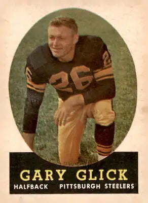 Vintage 1958 Topps Gary Glick trading card in excellent condition for collectors