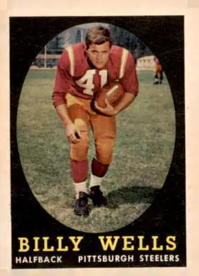 Vintage 1958 Topps Billy Wells sports trading card for collectors
