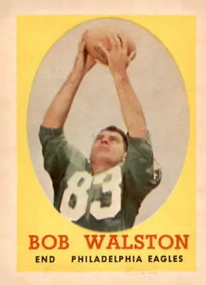 Bob Walston 1958 Topps #87 EX-MT sports trading card displaying a classic football design