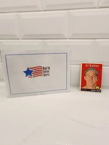 Vintage Detroit Tigers trading card featuring Al Kaline from 1958 Topps collection