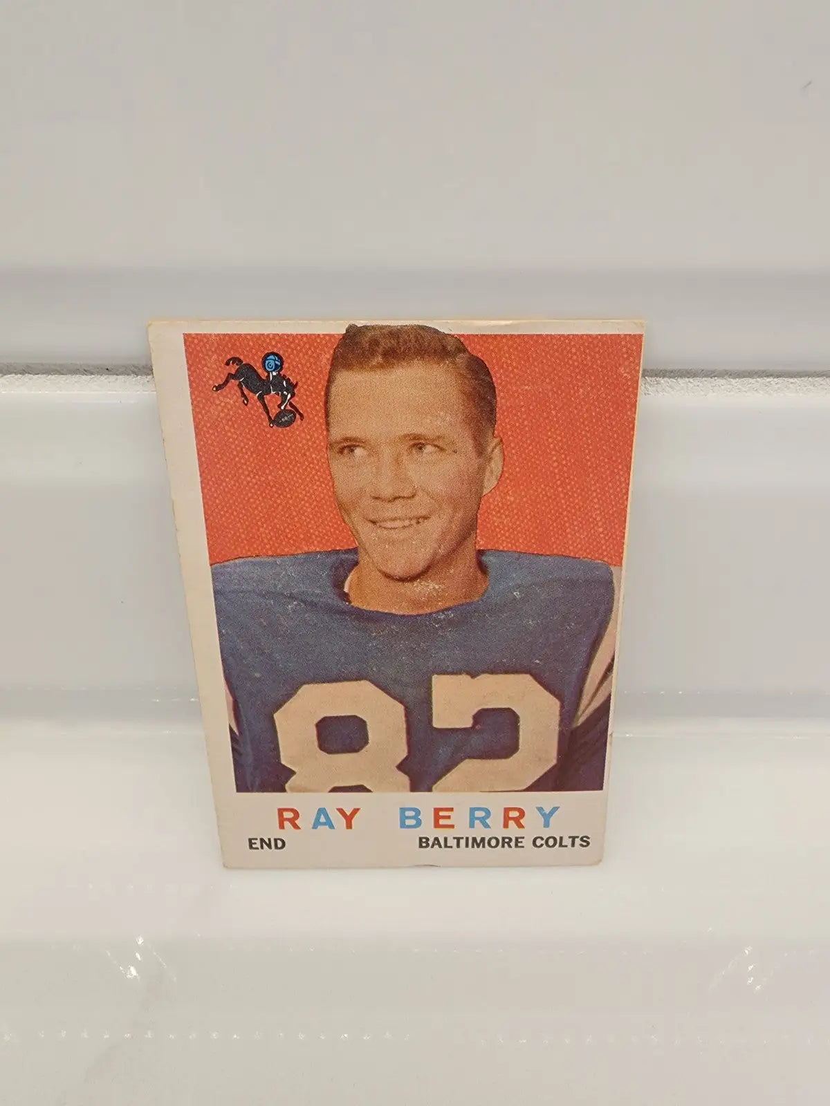Vintage Ray Berry football trading card from 1959 Topps featuring Baltimore Colts player