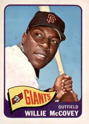 1965 Topps Willie McCovey trading card, high-grade Willie McCovey baseball card