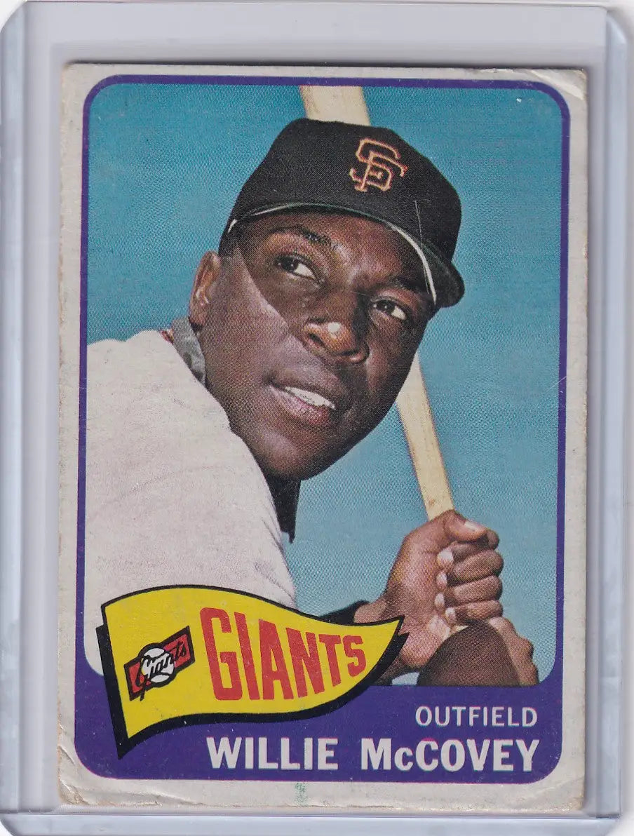 1965 Topps Baseball Willie McCovey San Francisco Giants collectible card