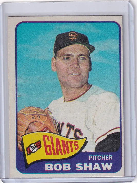 Bob Shaw San Francisco Giants pitcher on 1965 Topps Baseball card #428