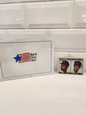 Vintage baseball card featuring 1965 Rookie Stars Joe Morgan and Sonny Jackson