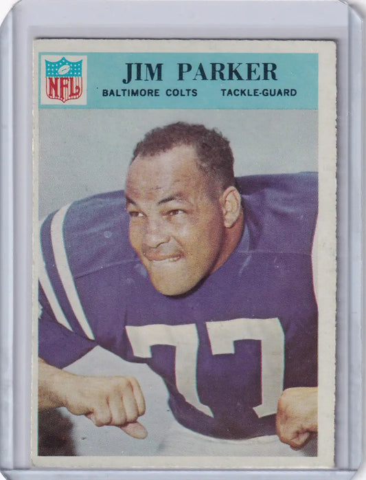 1966 Philadelphia Football #23 Jim Parker - Baltimore Colts