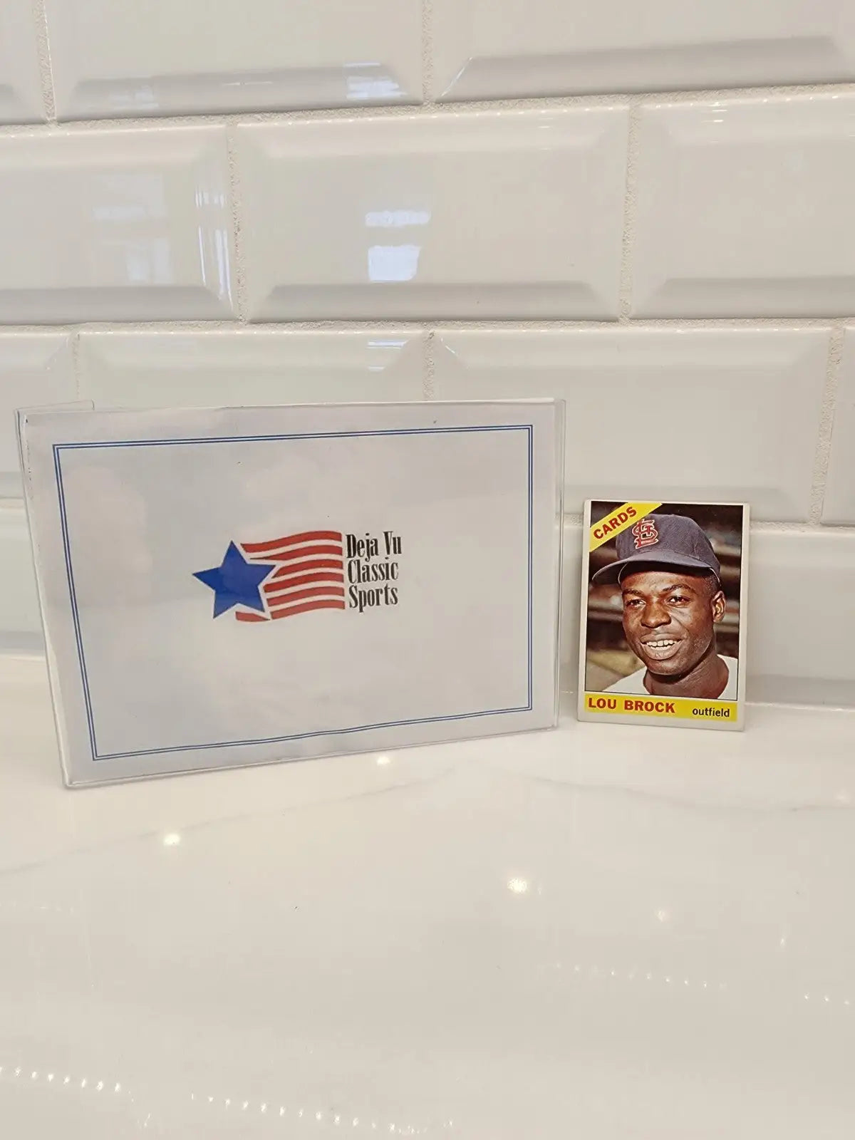 Lou Brock baseball trading card from 1966 Topps #125 featuring Lou Brock