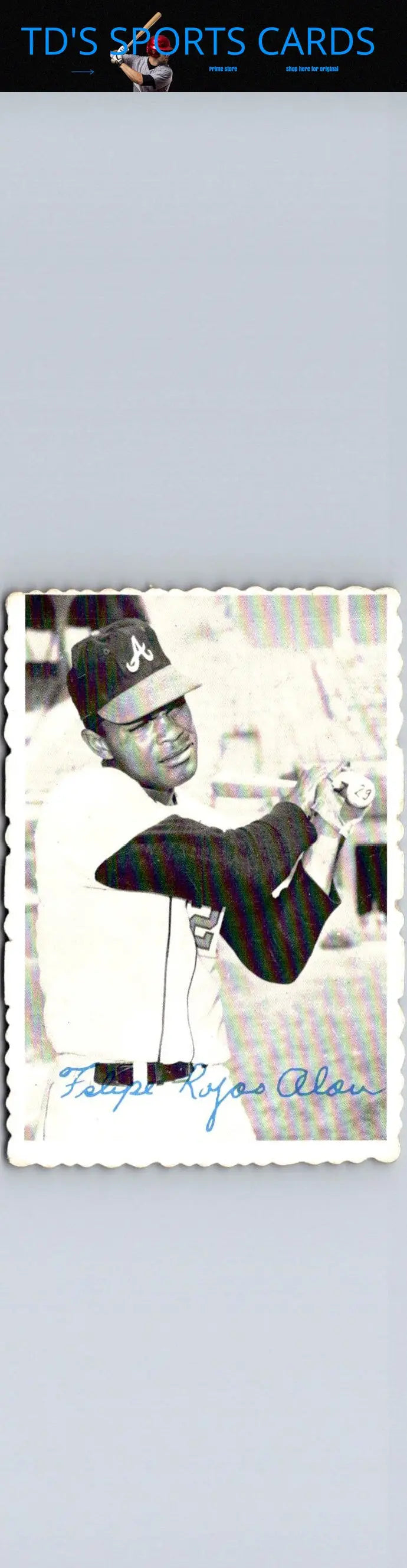 Dick Allen baseball card featured in 1969 Topps Felipe Alou Deckle product