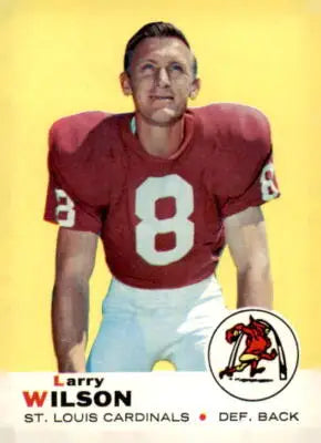 Vintage 1969 Topps Larry Wilson sports trading card for collectors