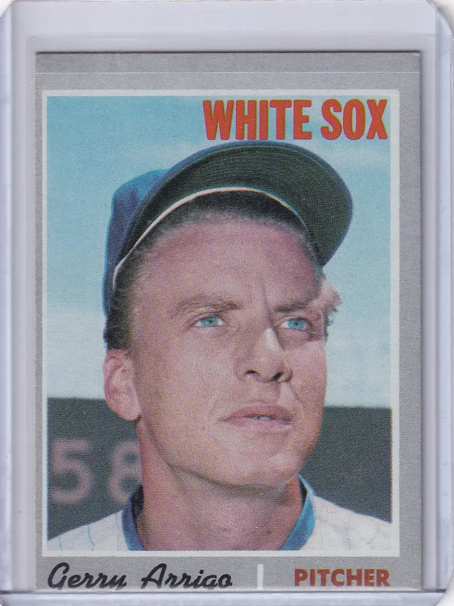 1970 Topps Baseball card of Gerry Arrigo, Chicago White Sox pitcher