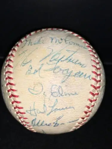 Autographed 1971 San Francisco Giants Team Baseball featuring Willie Mays and McCovey