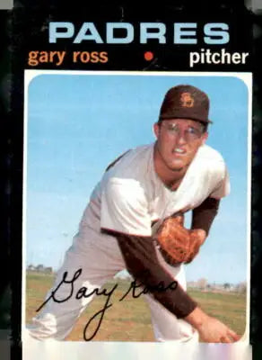 Gary Ross baseball card from 1971 Topps #153 featuring San Diego Padres player