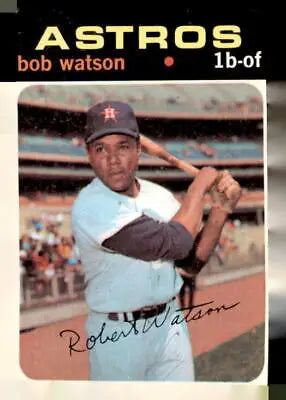 1971 Topps Bob Watson baseball card featuring Bob Watson for collectors