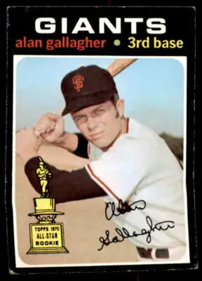 Alan Gallagher baseball card from 1971 Topps #224 featuring San Francisco Giants player