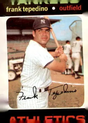 1971 Topps Frank Tepedino baseball trading card from the sports trading card collection