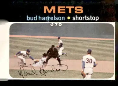 1971 Topps #355 Bud Harrelson sports trading card featuring Bud Harrelson in excellent condition