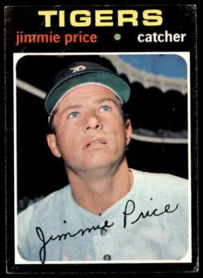 Jimmie Price baseball card from 1971 Topps #444 displaying Jimmie Price baseball card