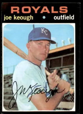 1971 Topps #451 Joe Keough baseball card featuring Kansas City Royals player Joe Keough