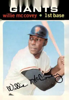 Willie McCovey baseball card from 1971 Topps #50 featuring San Francisco Giants legend