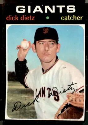 1971 Topps #545 Dick Dietz sports trading card featuring Baseball player Dick Dietz