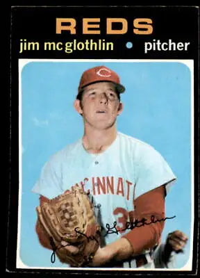 1971 Topps Jim McGlothlin baseball trading card, sports trading card collectible