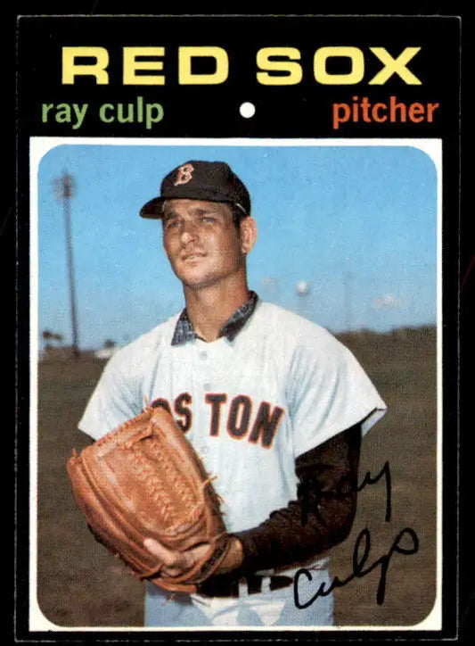 1971 Topps Ray Culp baseball card featuring Boston Red Sox player in EX NM condition