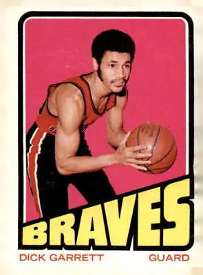 Dick Garrett trading card from the 1972-73 Topps series in EX-MT condition