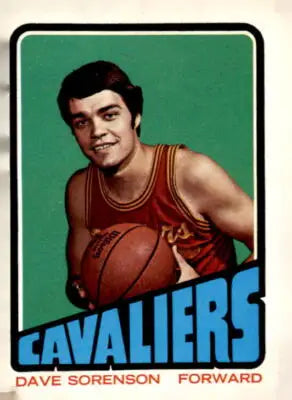 Vintage 1972-73 Topps Dave Sorenson basketball card featuring player image
