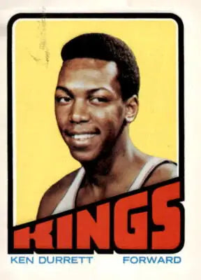 1972-73 Topps Ken Durrett basketball trading card from the sports trading card collection