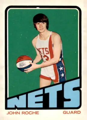 John Roche York Nets player trading card from 1972-73 Topps series