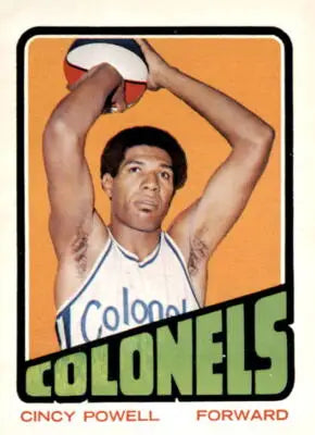 Cincy Powell basketball card from 1972-73 Topps series featuring Cincy Powell