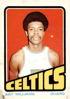 Art Williams Boston Celtics trading card from 1972-73 Topps #19 in VG-EX condition