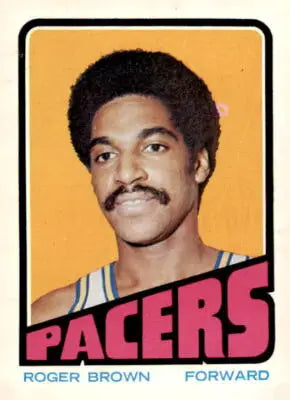 Roger Brown Indiana Pacers trading card from 1972-73 Topps series