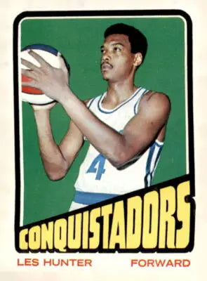 Vintage 1972-73 Topps Les Hunter sports trading card in excellent EX-MT condition