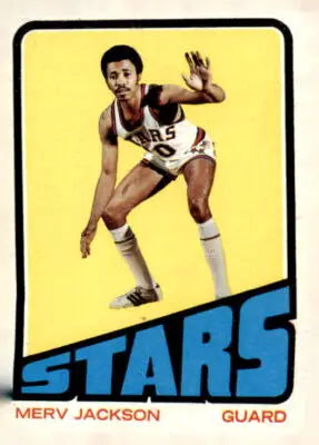 Vintage 1972-73 Topps Merv Jackson basketball trading card for sports trading collection