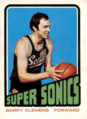 Barry Clemens basketball trading card from 1972-73 Topps series in excellent condition