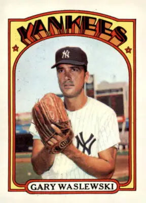 Gary Waslewski baseball card from 1972 Topps #108 showcasing Gary Waslewski player