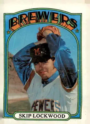 1972 Topps #118 Skip Lockwood EX-MT trading card featuring Skip Lockwood