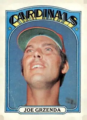 Joe Grzenda baseball card from 1972 Topps #13 in EX-MT condition for collectors