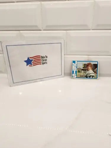 1972 Topps John Riggins trading card in protective case for York Jets collectors