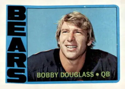 Bobby Douglass football card from 1972 Topps #144 featuring Bobby Douglass football player