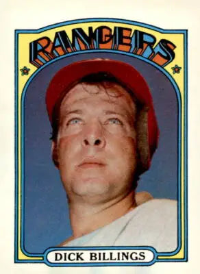 1972 Topps #148 Dick Billings sports trading card featuring the baseball player